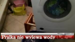 Pralka nie wylewa, wypompowuje wody.Przyczyna