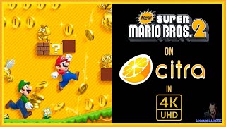 New Super Mario Bros. 2 On Citra [4K - RTX 2080 - I7-9700K]