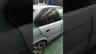 Bmw E34 turbo candy green 1 этап подготовка кузова к оклейки Дулат