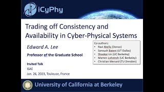 Trading off Consistency and Availability in Cyber-Physical Systems