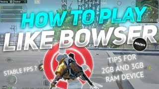 How to Play Bgmi Very Smoothly Like @BowserOp  | BGMI Montage | REDMI NOTE 3