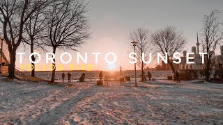 Toronto Sunset at Polson Pier