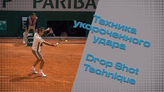 Roger Federer. Drop Shot Technique