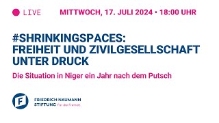 #ShrinkingSpaces - Die Situation in Niger ein Jahr nach dem Putsch