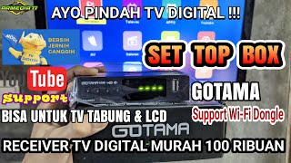 Set Top Box GOTAMA Receiver Mengubah Tv Analog ke Tv Digital Murah Bisa Menggunakan Antena Biasa