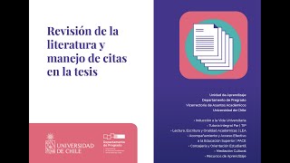 Cápsula: Insertar citas fluidamente en la tesis.