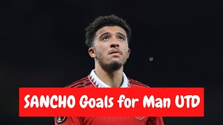 JADON SANCHO goals for Manchester United