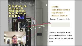 Como instalar un breaker de 15 amperes doble para un triturador y lavaplatos.