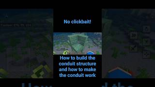 how to make the conduit work#minecraft#conduit#structure