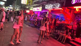 [4K] How is Thailand now? Pattaya Boom Boom Freelancers at Soi 6, Walking Street Pattaya 2024!