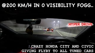 200km/h Driving In 0 Visibilty Fogg.,Hyper Drive