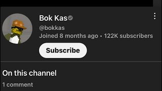 WTF A VERIFIED PERSON WITH 122K SUBS???????? @bokkas