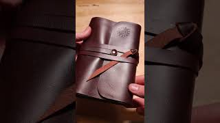 Libreta Perdiz 120 hojas reemplazables café agreste #chile #cuero