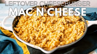 Leftover Cheeseburger Mac and Cheese | ONE PAN (Dad Cooks With Son)