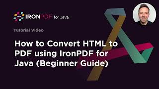 How to Convert HTML to PDF using IronPDF for Java (Beginner Guide)