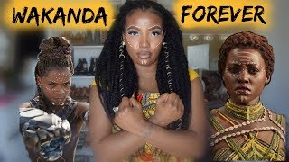 Black Panther Inspired GRWM- African Wrap Dress 5 ways | What Lies Beneath the Weave