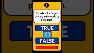 True or False Quiz Part 2 #generalknowledge #quiz #shorts