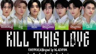 [AI COVER] ENHYPEN 'KILL THIS LOVE' Lyrics 가사 | ORIGINAL BY BLACKPINK