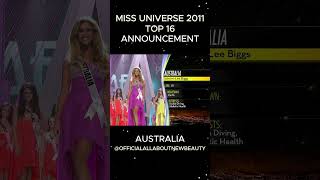 Miss Universe 2011 Top 16 Announcement HD #missuniverse #missuniverso #allaboutnewbeauty