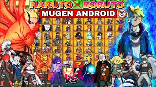 UPDATED!! NARUTO X BORUTO STORM CONNECTIONS MUGEN V10 ANDROID (FULL CHARACTERS) Naruto Mugen ANDROID