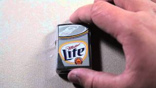 Miller Lite Zippo Review