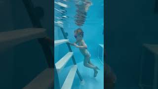 Егор Адамов 2.6 профессиональный ныряльщик 🌊 #bigfamily #дети #плавание #short #children #happy