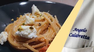 Pasta con ricotta, pomodorini e granella di pistacchio - Ricette e cucina #14 -