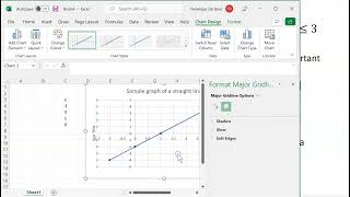 Producing straight lines in Excel