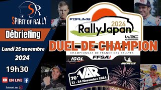 Débriefing des rallyes du Japon et du Var 2024