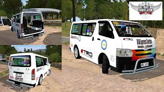 Toyota Hiace Commuter Uv express TRD pro Update Skin Bussid Mod I Bus Simulator Indonesia