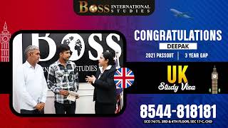 Deepak | UK Study Visa | Client Review | Boss International Studies #UKStudyVisa