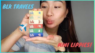 TRAVEL SIZED LIPSTICKS: BLK TRAVELS | SWATCHES + REVIEW