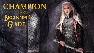 Lord of the Rings Online 2022 Champion 1-20 beginners guide