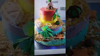 Hawain theme cake ❤️ #jabalpur #shortsvideo #short #shorts