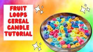 Fruit Loops Cereal Candle | DIY Candle