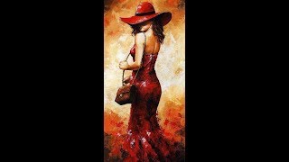 Beautiful Paintings by Hungarian Painter Emerico Toth-"Ladies in Rain"