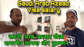 Saudi Arab House Electrician free visa salary /