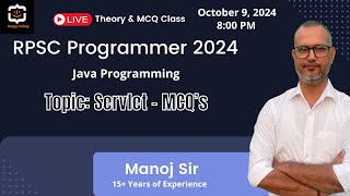 15. Servlet MCQ's Solution | RPSC Programmer | Happy Coding | Java By Manoj Sir