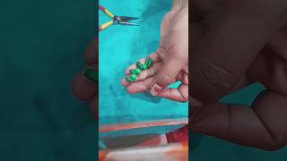 DIY Earrings mehendi ceremony #craft and art bittu #shots video #jewellery