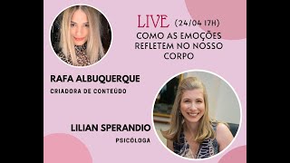 LIVE: COMO AS EMOÇÕES REFLETEM NO NOSSO CORPO | SAÚDE MENTAL