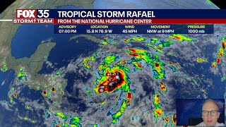 Tropics forecast: Tropical Storm Rafael to become hurricane over Caribbean