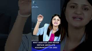 Why Auditor can never Obtain obtain Absolute Assurance ?? 🤔🤔#shorts  #cafinal #cainter #Audit