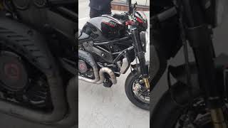 Ducati monster 1200r spark exhaust first start#short