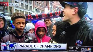 Savage Catch Me Outside Patriots Parade Interview