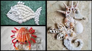 Beautiful and best shells craft ideas/seashells home decoration