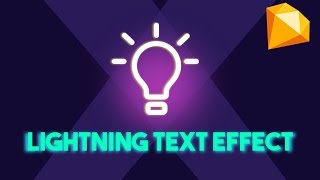 How to Create a Lightning Text Effect in Sketch App