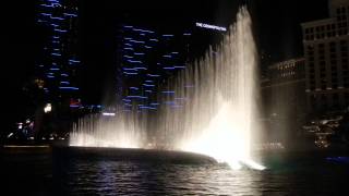 08DEC13 - Water dance in front of the Hotel Bellagio in Las Vegas