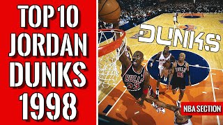 Michael Jordan Top 10 dunks 1998