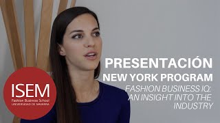 NEW YORK PROGRAM: Fashion Business iQ: an insight into the Industry