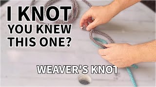 The Knot You Didn’t Know You Knew | Weaver’s Knot Tutorial - BlindGuy Urban Bushcraft #howto #knot